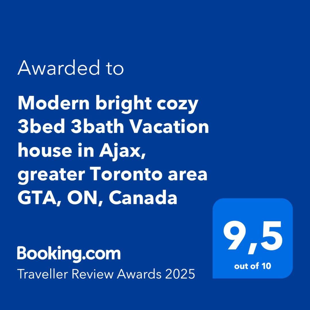 Modern Bright Cozy 3Bed 3Bath Vacation House In Ajax, Greater Toronto Area Gta, On, Canada Exteriér fotografie